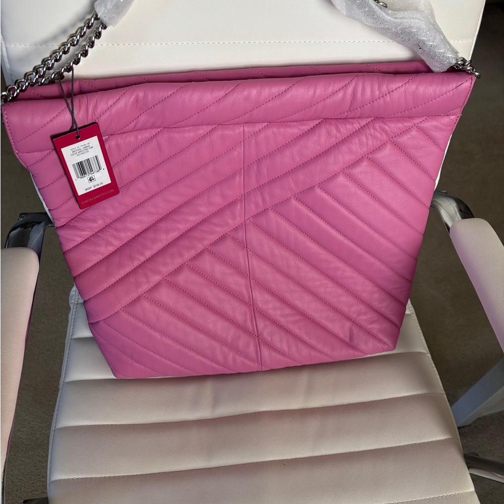 BNWT Vince Camino Pink Quilted Bag